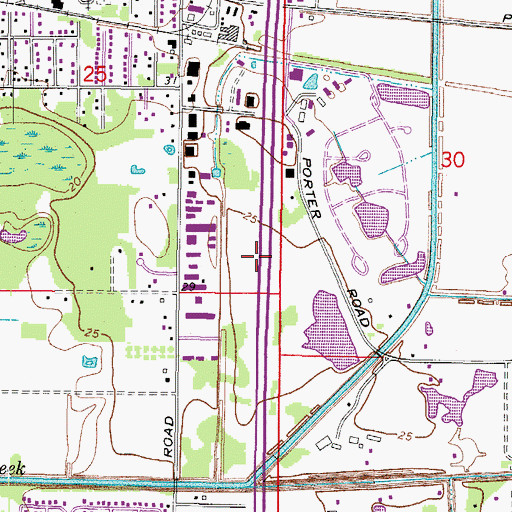Topographic Map of Sarasota Division, FL