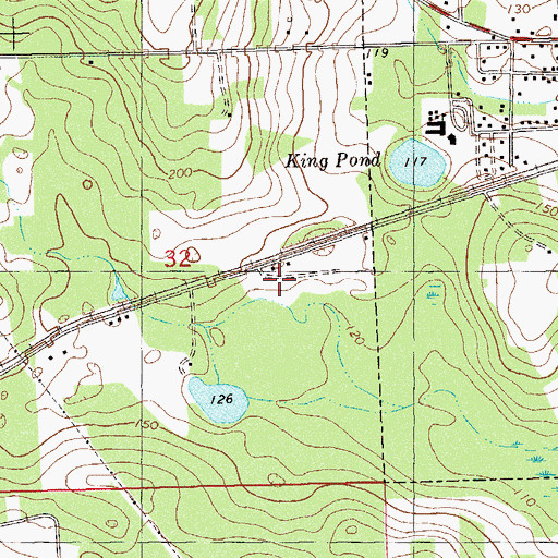Topographic Map of Sneads Division, FL