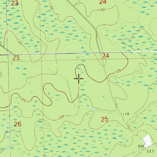 Topographic Map of Southwest Leon Division, FL