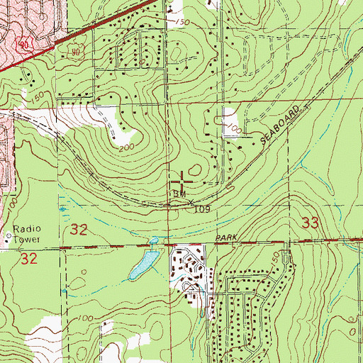 Topographic Map of Tallahassee East Division, FL