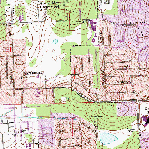 Topographic Map of Tallahassee Northwest Division, FL