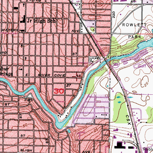 Topographic Map of Tampa Division, FL
