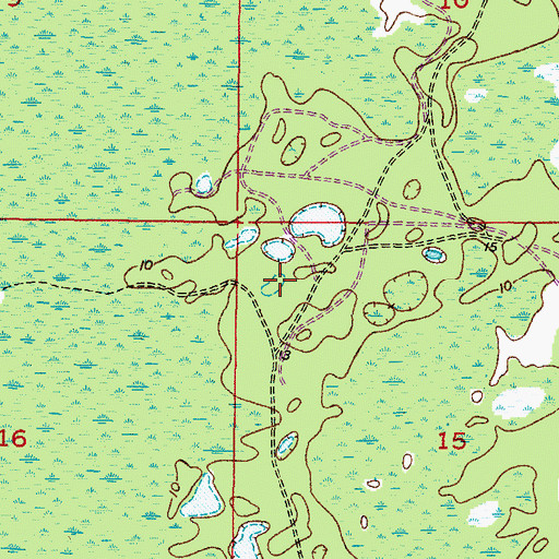 Topographic Map of Weeki Wachee Division (historical), FL