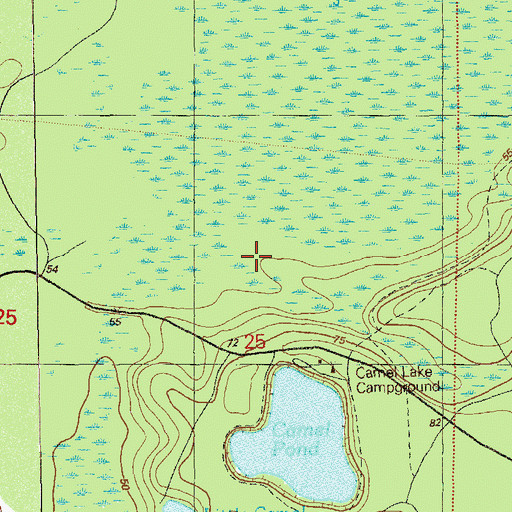 Topographic Map of West Liberty Division, FL