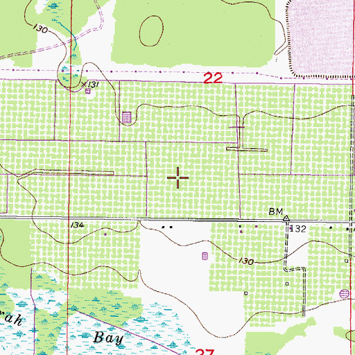 Topographic Map of Wimauma-Lithia Division, FL