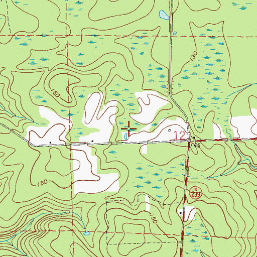 Topographic Map of Worthington Springs Division, FL