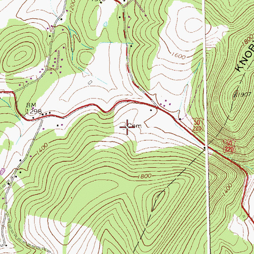 Topographic Map of Arnold Cemetery, WV