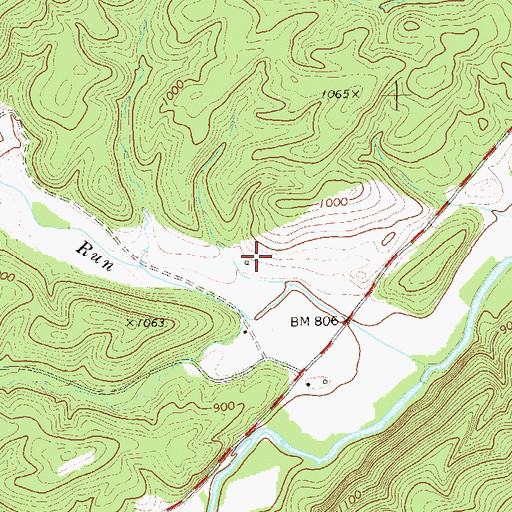 Topographic Map of Arnold Cemetery, WV