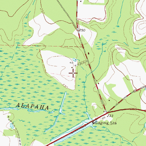 Topographic Map of Alapaha Division, GA