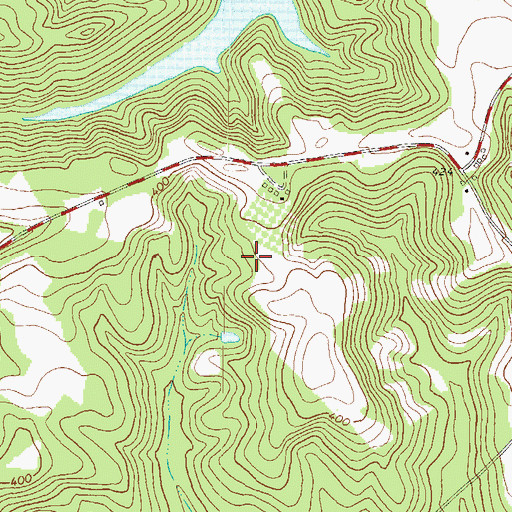 Topographic Map of Allentown Division, GA