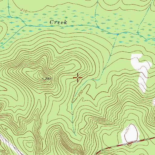 Topographic Map of Allentown-Toomsboro Division (historical), GA