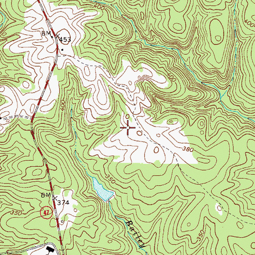 Topographic Map of Appling Division, GA
