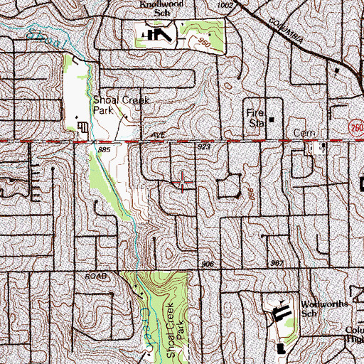 Topographic Map of Atlanta-Decatur Division, GA