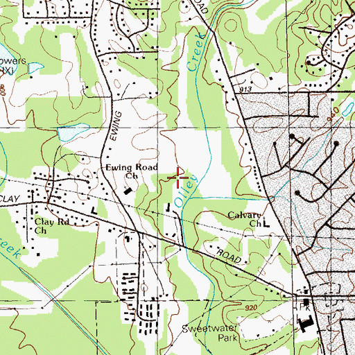 Topographic Map of Austell Division, GA