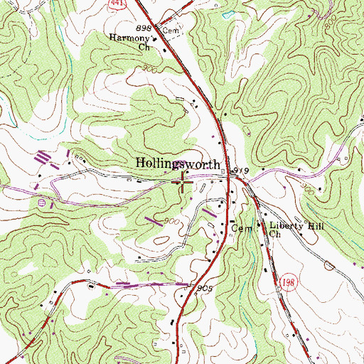 Topographic Map of Baldwin Division, GA