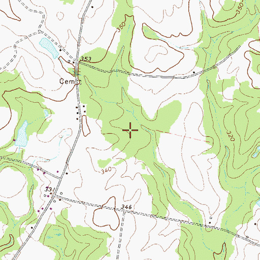Topographic Map of West Johnson Division, GA