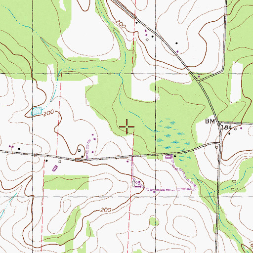 Topographic Map of Barwick-Pavo Division, GA