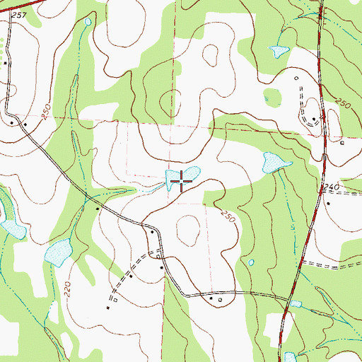 Topographic Map of Berlin-Ellenton Division, GA