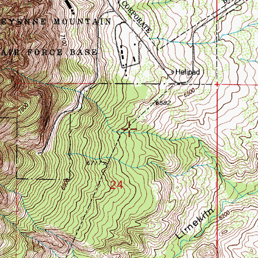 Topographic Map of J L Ranch, CO