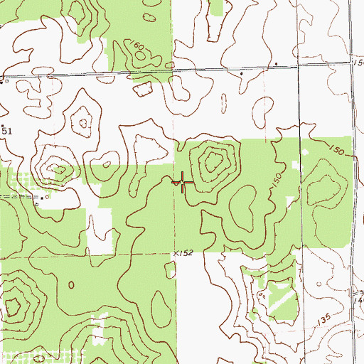 Topographic Map of Branchville Division, GA