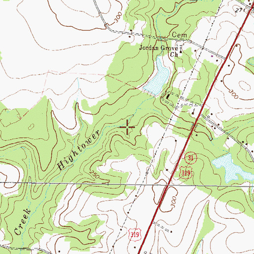 Topographic Map of Brewton Division, GA