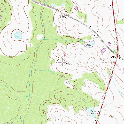Topographic Map of Bridgeboro Division, GA