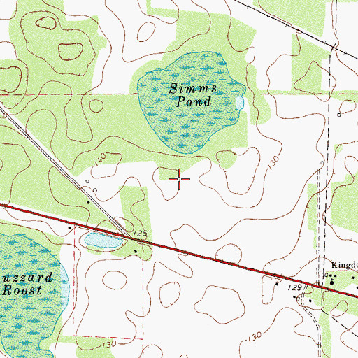Topographic Map of Brinson Division, GA