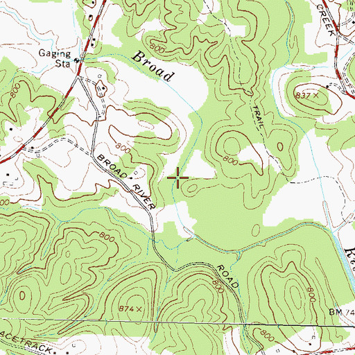 Topographic Map of Martin-Avalon Division, GA