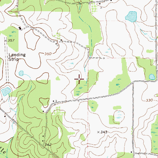 Topographic Map of Bronwood Division, GA