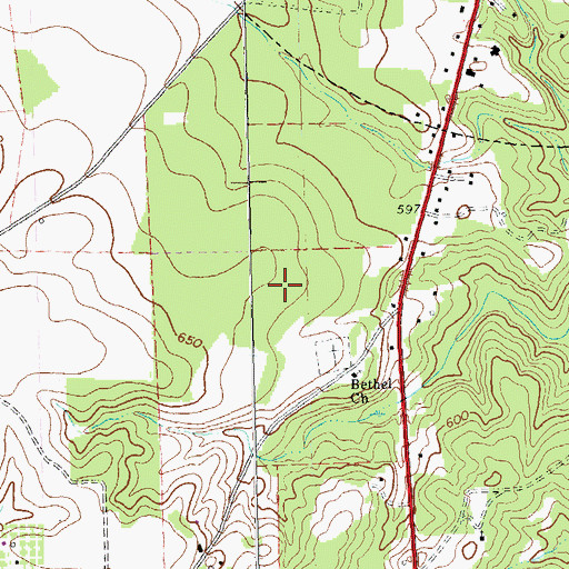 Topographic Map of Butler Division, GA