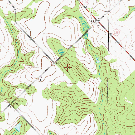 Topographic Map of Cadwell Division, GA