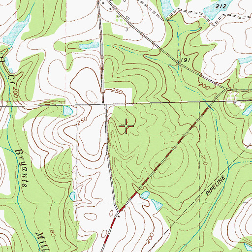 Topographic Map of Calvary-Reno Division, GA