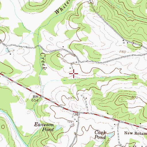 Topographic Map of Carnesville Division, GA