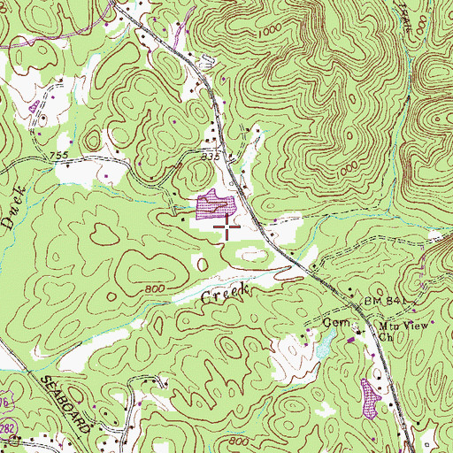 Topographic Map of Chatsworth Division, GA