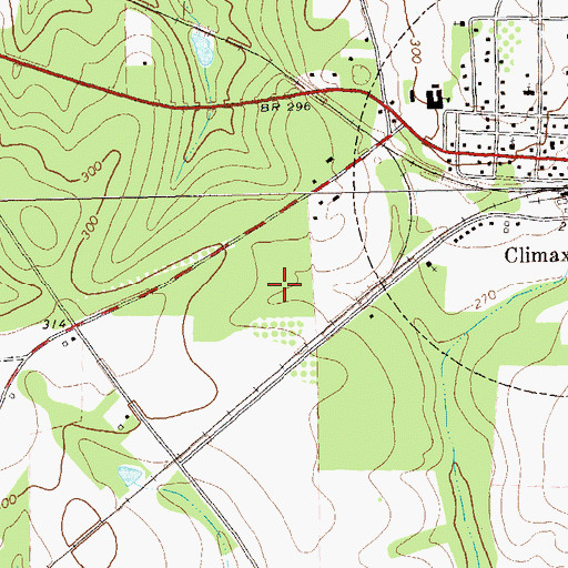 Topographic Map of Climax Division, GA