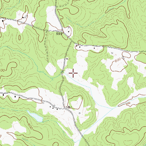 Topographic Map of Coldwater Division, GA