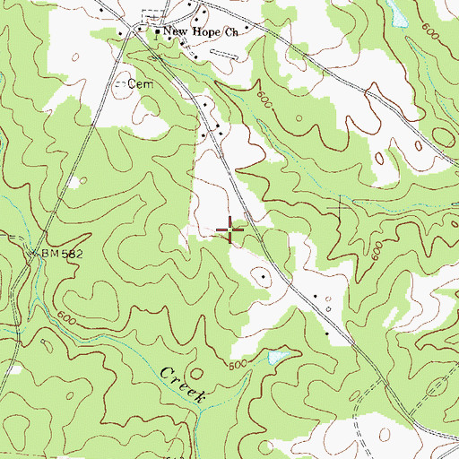 Topographic Map of Comer Division, GA