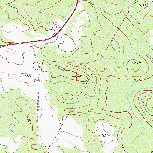 Topographic Map of Concord-Molena Division, GA