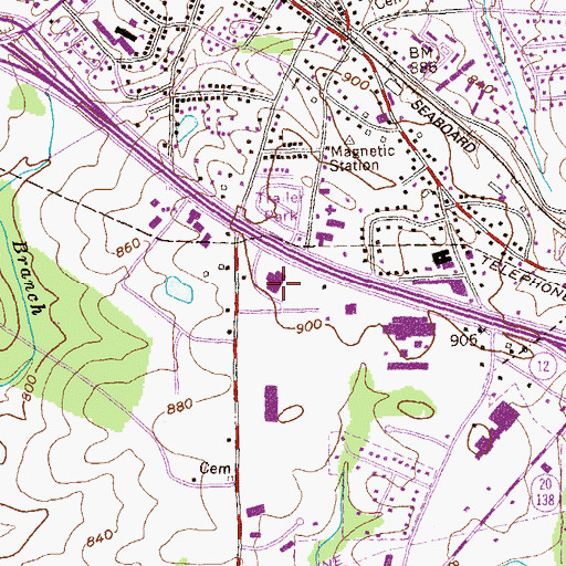 Topographic Map of Conyers Division, GA