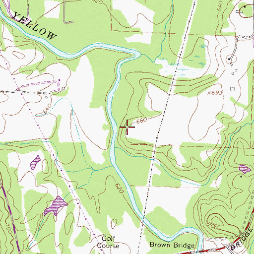 Topographic Map of Covington-Porterdale Division, GA