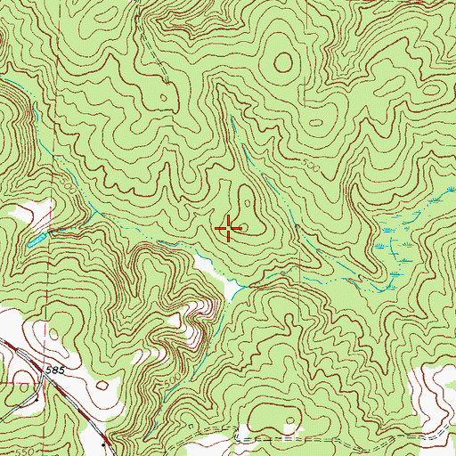 Topographic Map of Culloden-Bolingbroke Division, GA