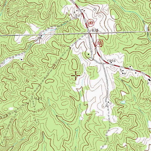 Topographic Map of Dawsonville Division, GA