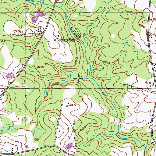 Topographic Map of Dearing Division, GA