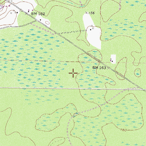Topographic Map of Dixie Union Division, GA