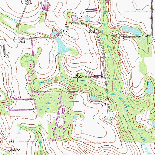 Topographic Map of Douglas Division, GA