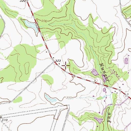 Topographic Map of Dublin Division, GA