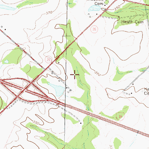 Topographic Map of Dudley Division, GA