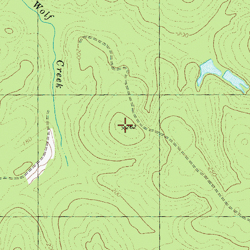 Topographic Map of Southeast Grady Division, GA