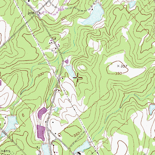 Topographic Map of Eastman Division, GA