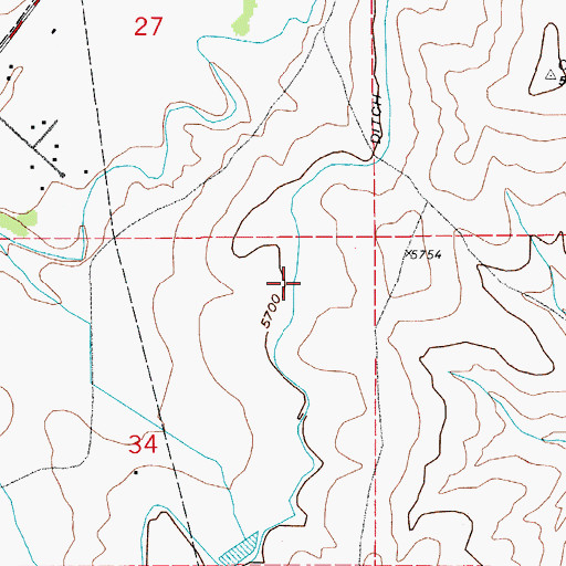 Topographic Map of Fountain Ditch, CO